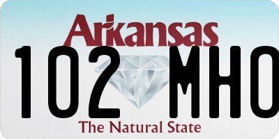 AR license plate 102MHO