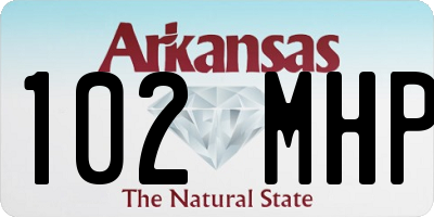 AR license plate 102MHP