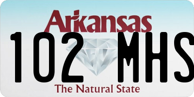 AR license plate 102MHS
