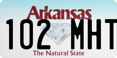 AR license plate 102MHT