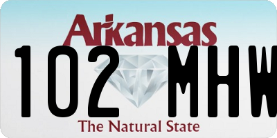 AR license plate 102MHW