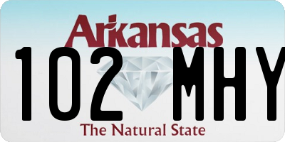 AR license plate 102MHY