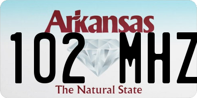 AR license plate 102MHZ