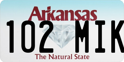 AR license plate 102MIK