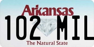 AR license plate 102MIL