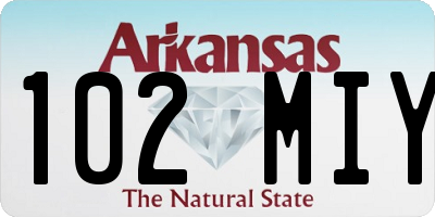 AR license plate 102MIY