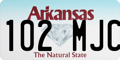 AR license plate 102MJC