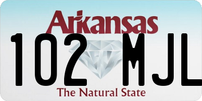 AR license plate 102MJL
