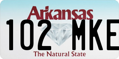 AR license plate 102MKE