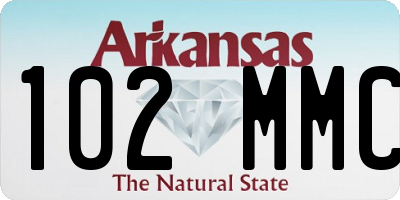 AR license plate 102MMC