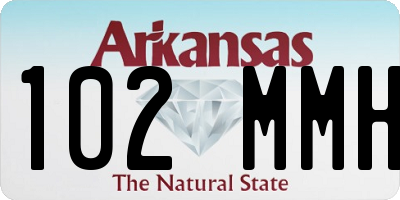 AR license plate 102MMH