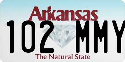 AR license plate 102MMY
