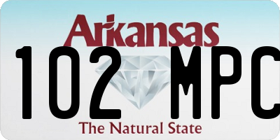 AR license plate 102MPC