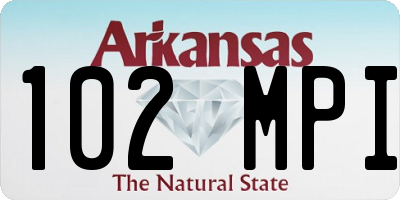 AR license plate 102MPI