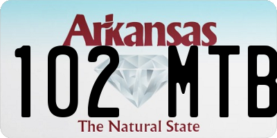 AR license plate 102MTB