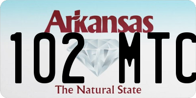AR license plate 102MTC