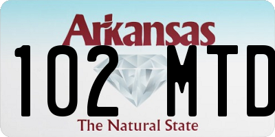 AR license plate 102MTD