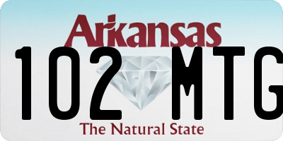 AR license plate 102MTG