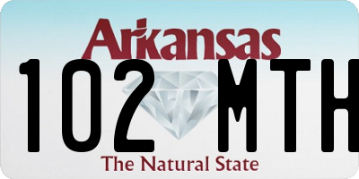 AR license plate 102MTH