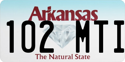 AR license plate 102MTI