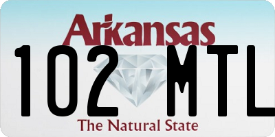 AR license plate 102MTL