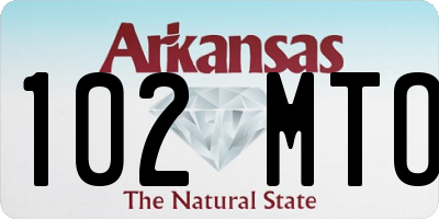 AR license plate 102MTO