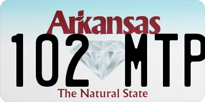 AR license plate 102MTP