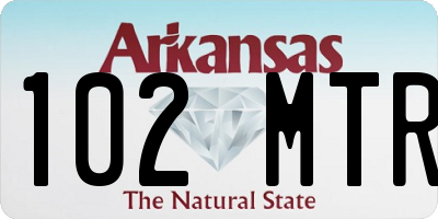 AR license plate 102MTR