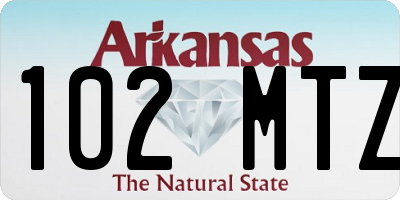 AR license plate 102MTZ