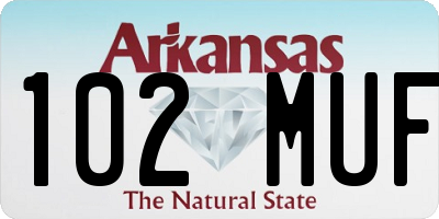 AR license plate 102MUF