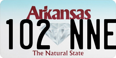 AR license plate 102NNE