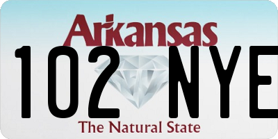 AR license plate 102NYE