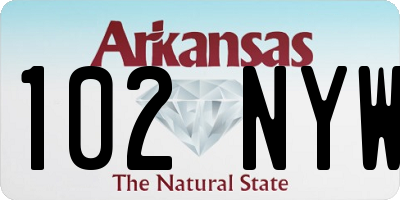 AR license plate 102NYW