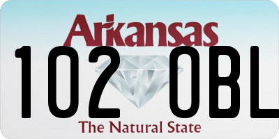 AR license plate 102OBL