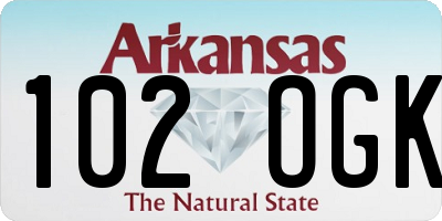 AR license plate 102OGK