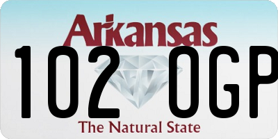 AR license plate 102OGP