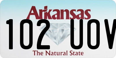 AR license plate 102UOV