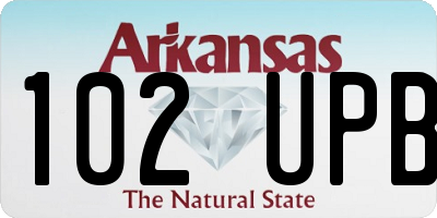 AR license plate 102UPB