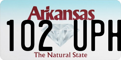 AR license plate 102UPH