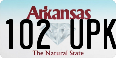 AR license plate 102UPK