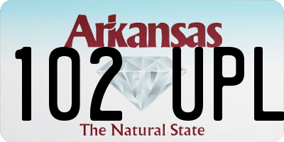 AR license plate 102UPL