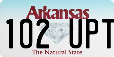 AR license plate 102UPT