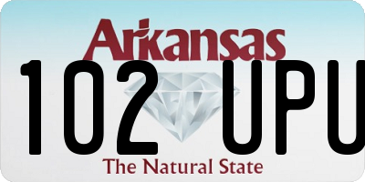 AR license plate 102UPU