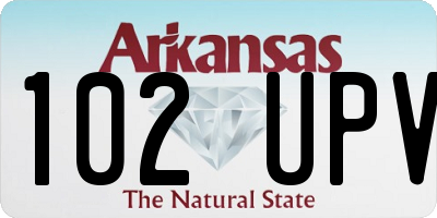 AR license plate 102UPV