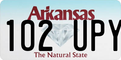AR license plate 102UPY