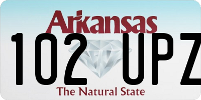AR license plate 102UPZ