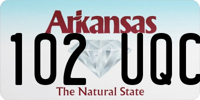 AR license plate 102UQC