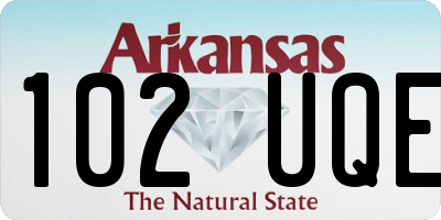 AR license plate 102UQE