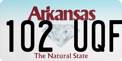 AR license plate 102UQF