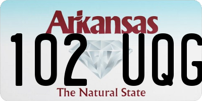 AR license plate 102UQG